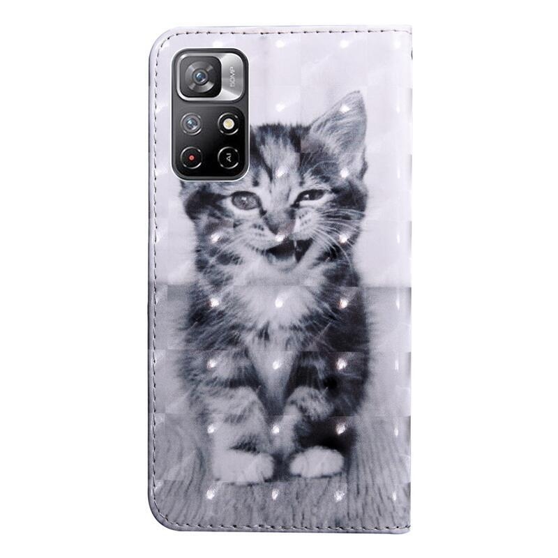 Printy pénztárca tok Xiaomi Poco M4 Pro 5G/Redmi Note 11S 5G - macska