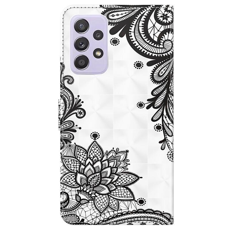 Printy pénztárca tok samsung Galaxy A33 5G - csipke virág