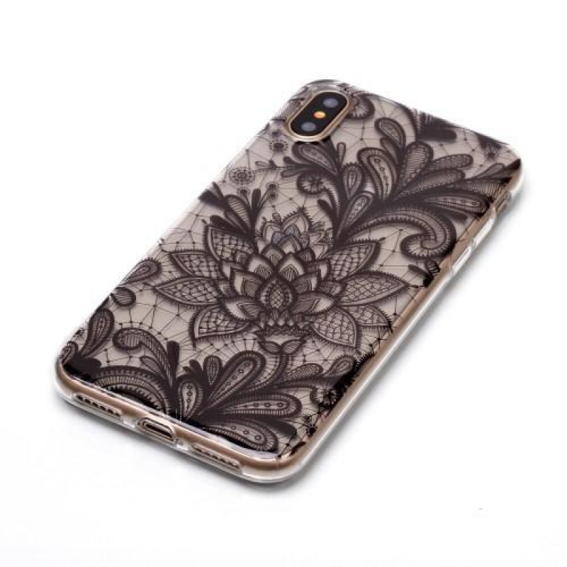 Printy átlátszó zselés tok iPhone X készülékhez - perokresba - átlátszó