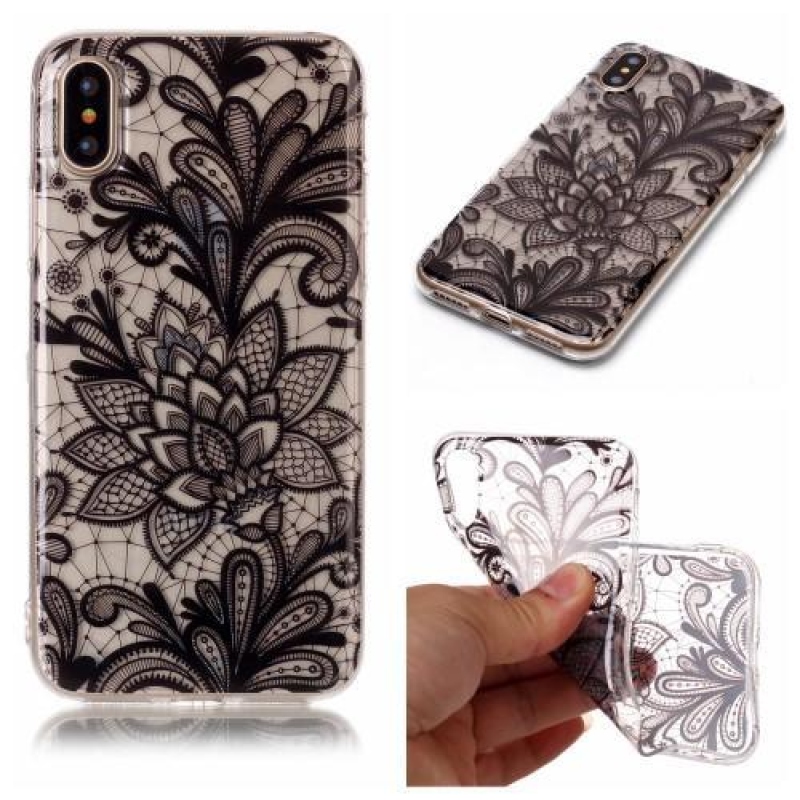 Printy átlátszó zselés tok iPhone X készülékhez - perokresba - átlátszó