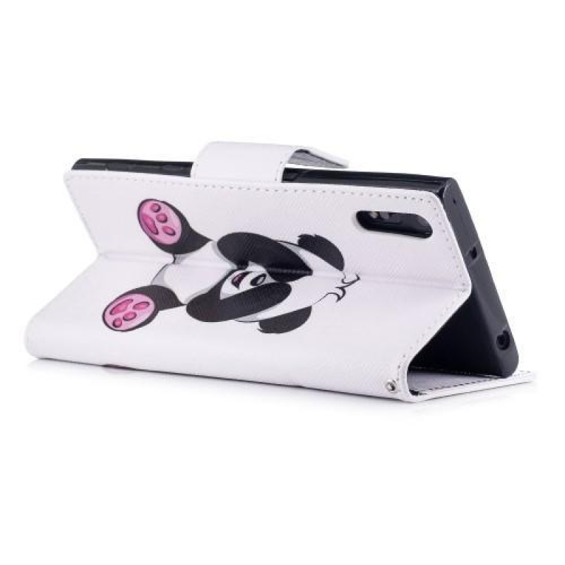 Printy PU bőr könyv tok Sony Xperia XZ-hez - panda