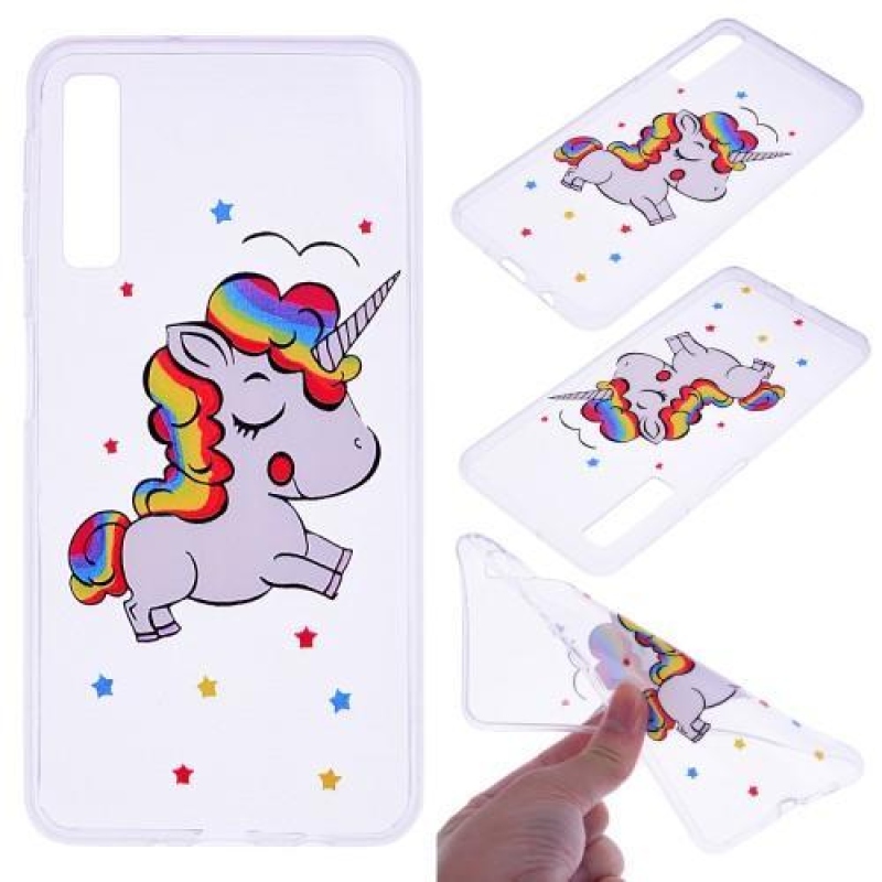 Printy szilikon tok Samsung Galaxy A7 (2018) - egyszarvú