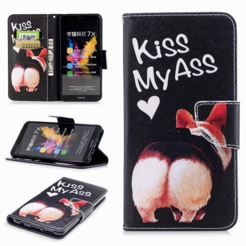 Printy felpattintható pénztárca tok Honor 7X - malacperselyhez