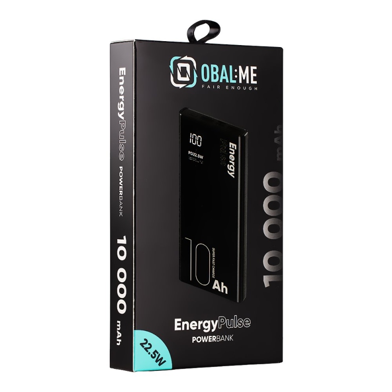 CSOMAG:ME EnergyPulse Powerbank 10000mAh 22.5W fekete