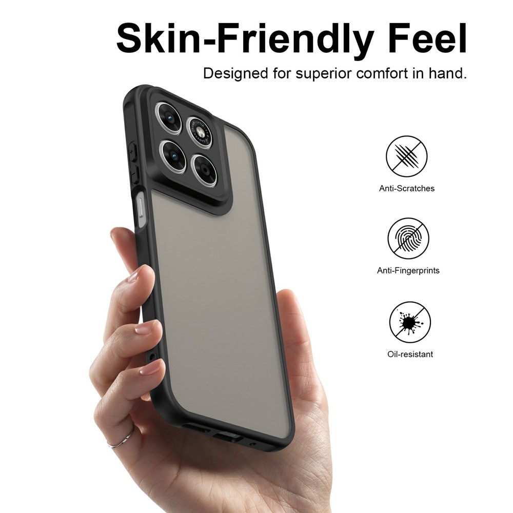 Proof merev hátú gél tok a Motorola Moto G87 5G/G77 5G/G67 5G készülékekhez – fekete