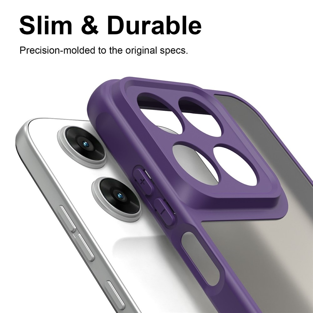 Proof merev hátú gél tok a Motorola Moto G87 5G/G77 5G/G67 5G készülékekhez – lila
