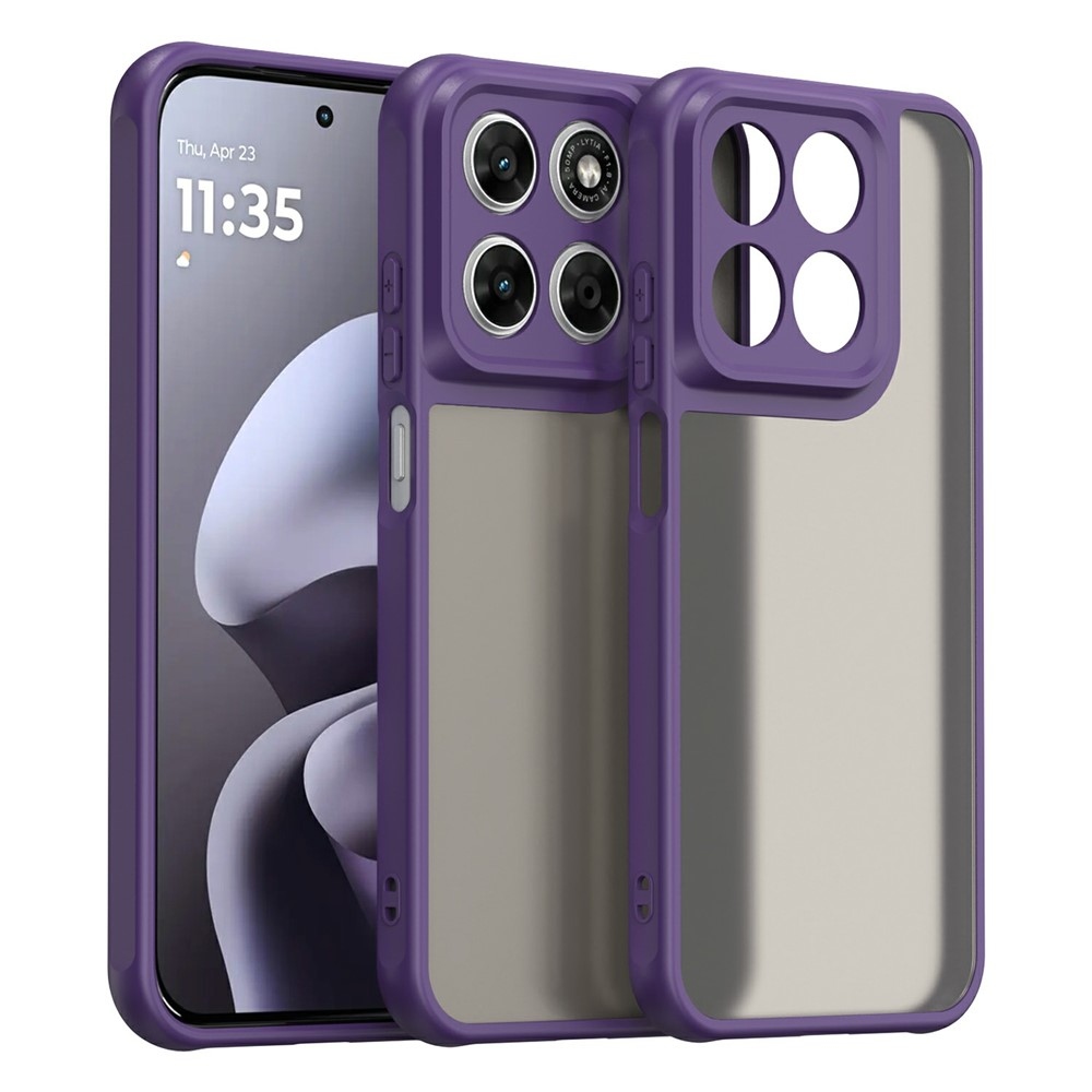 Proof merev hátú gél tok a Motorola Moto G87 5G/G77 5G/G67 5G készülékekhez – lila
