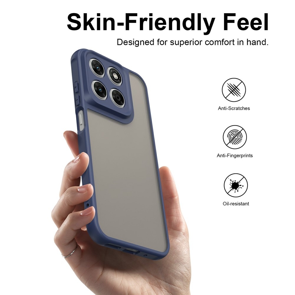 Proof gél tok merev háttámlával a Motorola Moto G87 5G/G77 5G/G67 5G készülékekhez – kék
