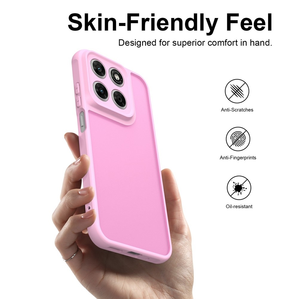 Proof merev hátú gél tok a Motorola Moto G87 5G/G77 5G/G67 5G készülékekhez – világos lila