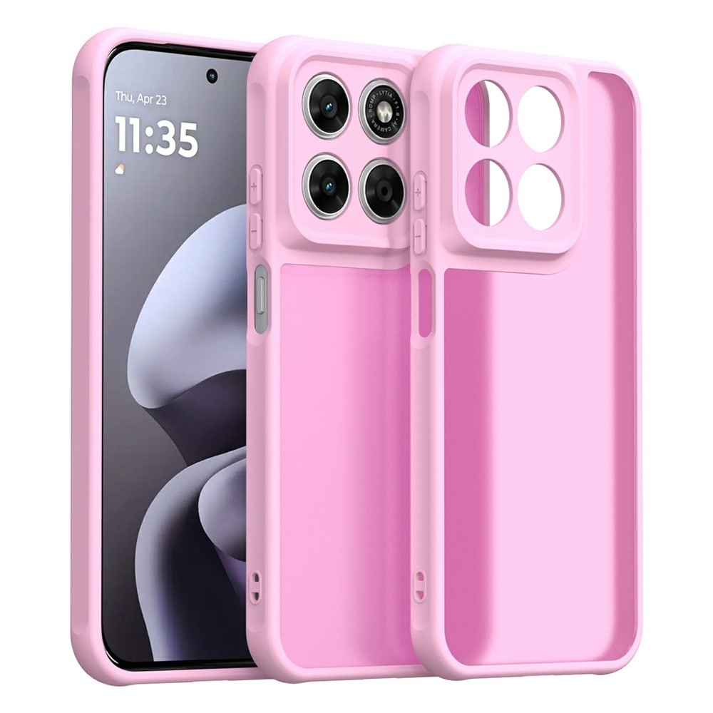 Proof merev hátú gél tok a Motorola Moto G87 5G/G77 5G/G67 5G készülékekhez – világos lila