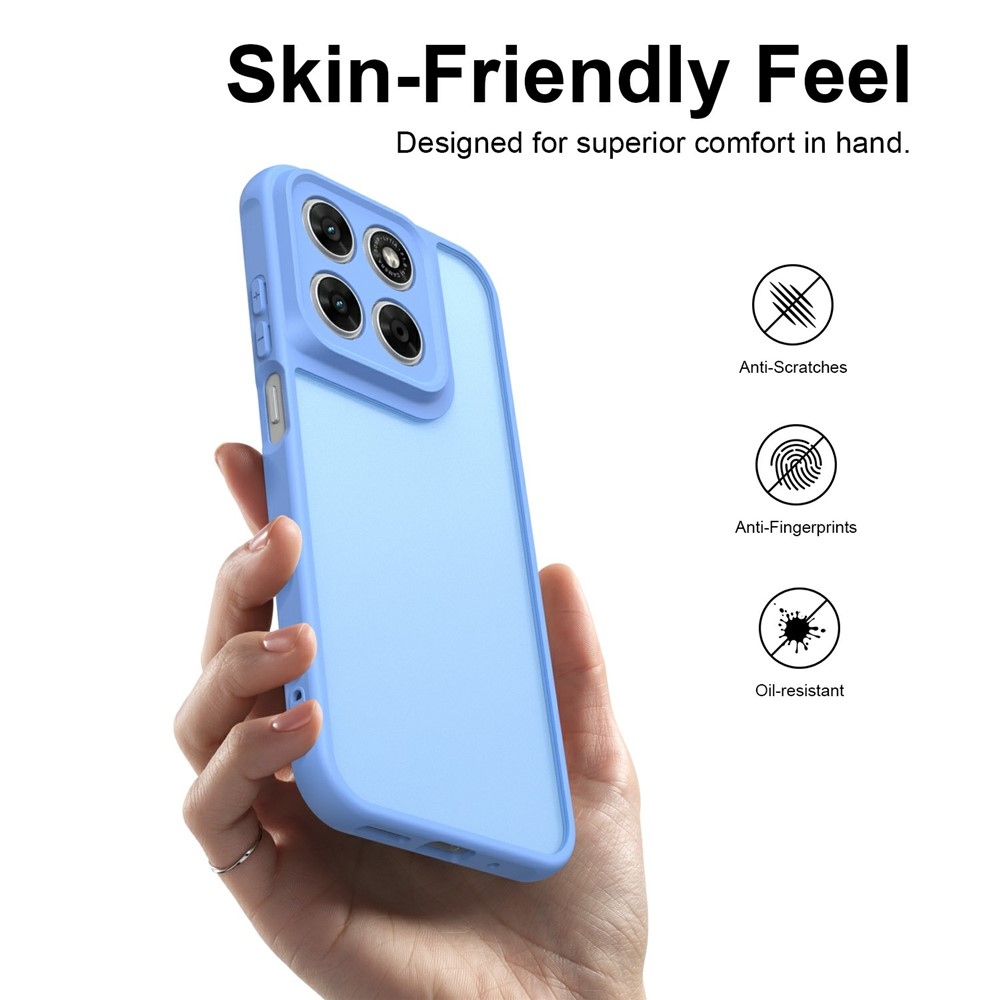 Proof merev hátú gél tok a Motorola Moto G87 5G/G77 5G/G67 5G készülékekhez – világoskék