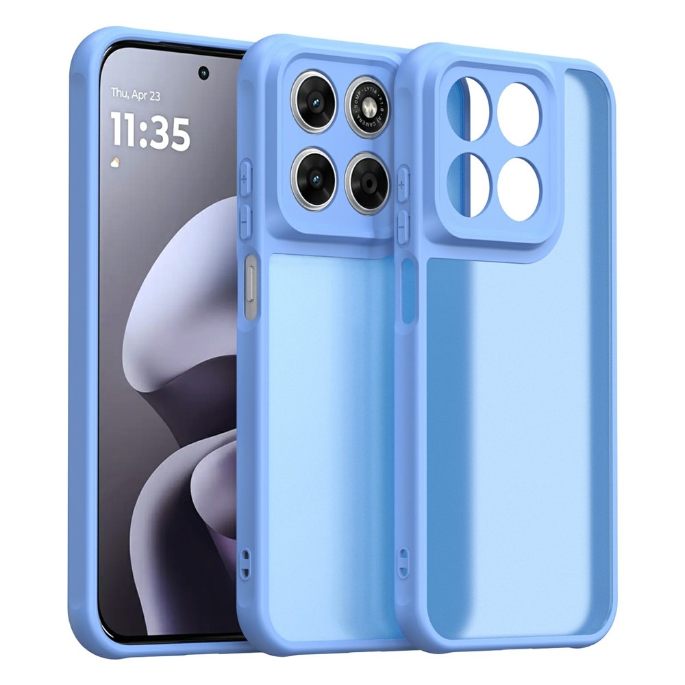 Proof merev hátú gél tok a Motorola Moto G87 5G/G77 5G/G67 5G készülékekhez – világoskék