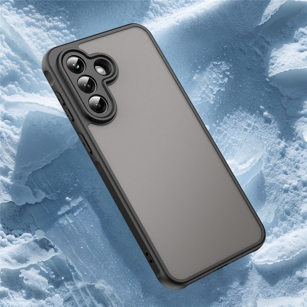 Zselés tok kemény hátlappal Samsung Galaxy A37 5G - fekete