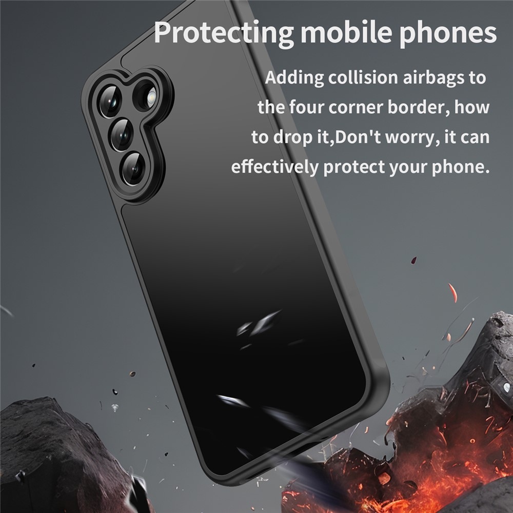 Gél tok kemény hátlappal Samsung Galaxy A37 5G - fekete/fekete - fekete / fekete