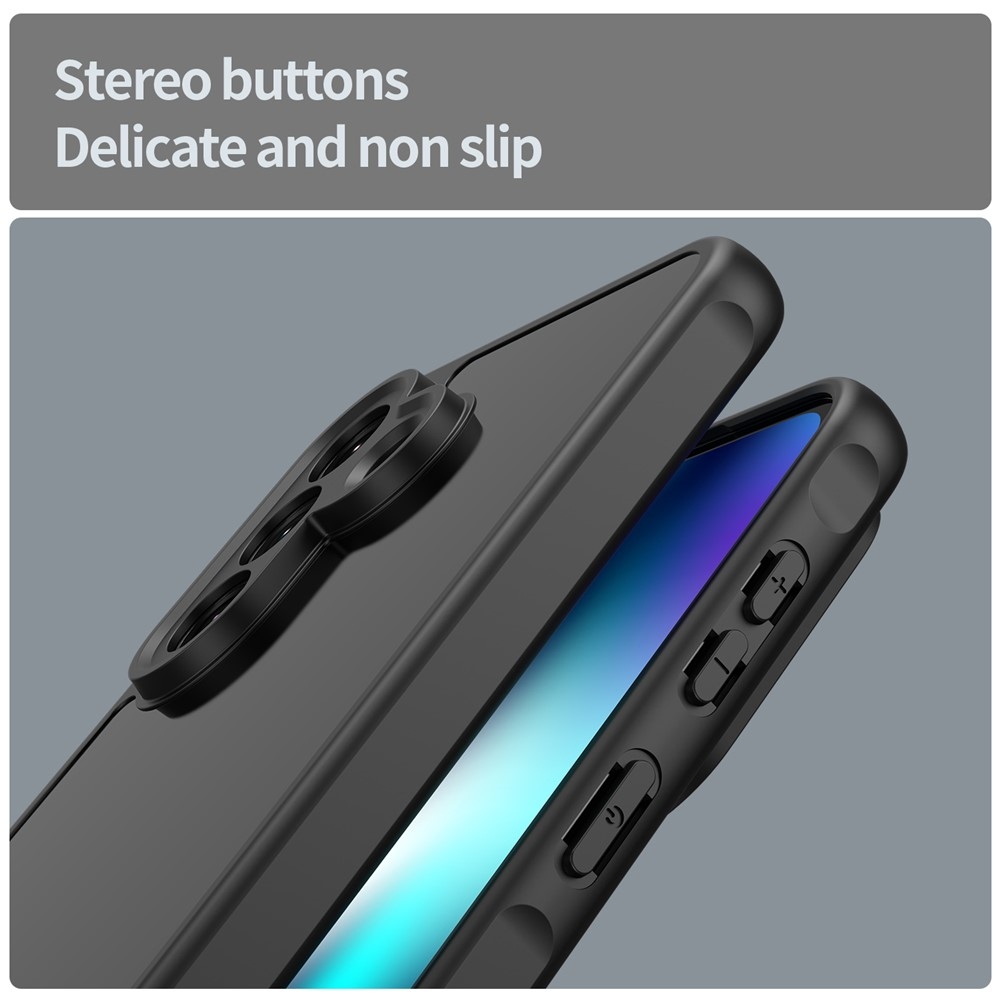 Gél tok kemény hátlappal Samsung Galaxy A37 5G - fekete/fekete - fekete / fekete