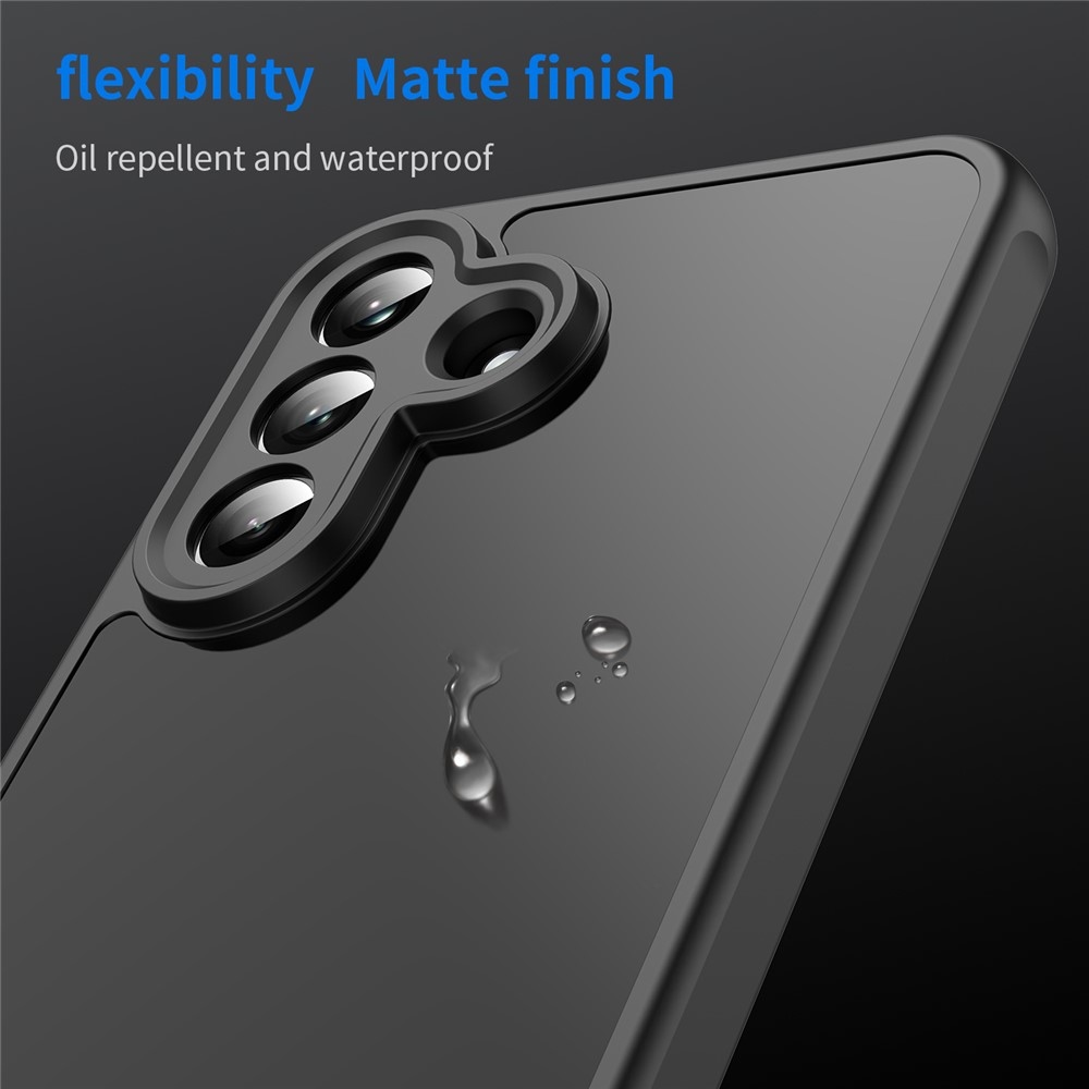 Gél tok kemény hátlappal Samsung Galaxy A37 5G - fekete/fekete - fekete / fekete