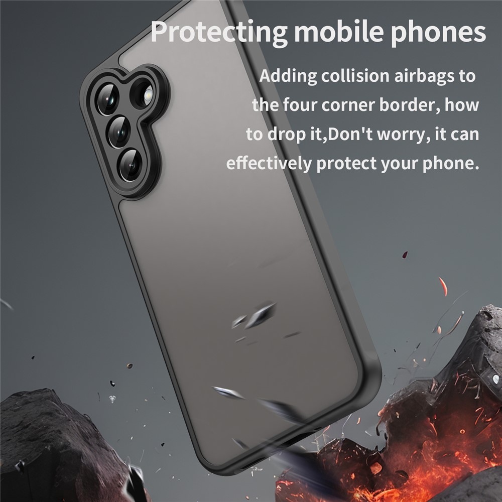 Zselés tok kemény hátlappal Samsung Galaxy A37 5G - fekete