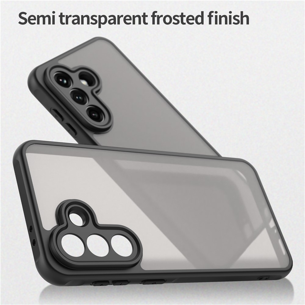 Zselés tok kemény hátlappal Samsung Galaxy A37 5G - fekete