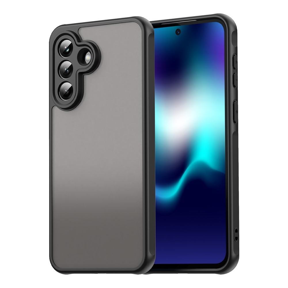 Zselés tok kemény hátlappal Samsung Galaxy A37 5G - fekete