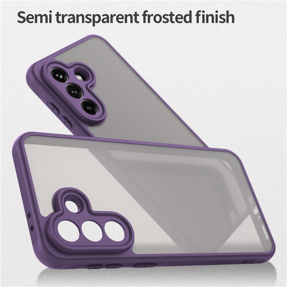 Zselés tok kemény hátlappal Samsung Galaxy A37 5G - lila