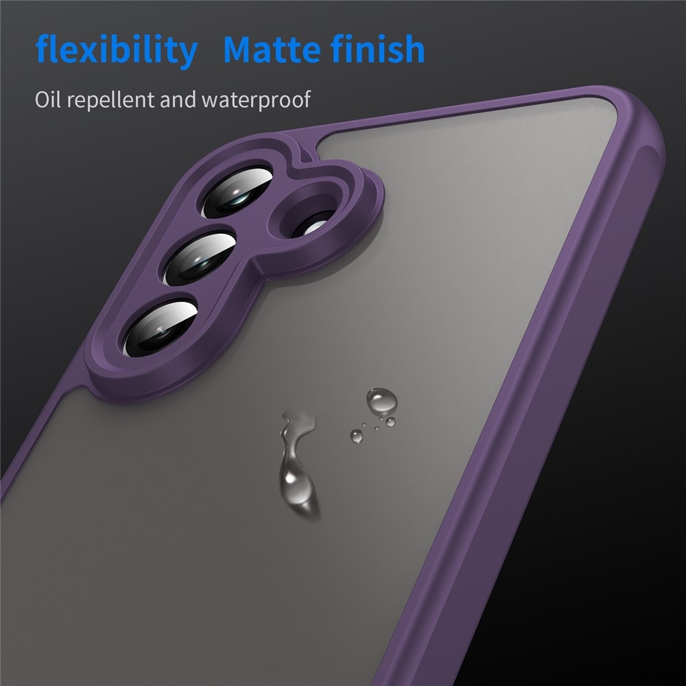 Zselés tok kemény hátlappal Samsung Galaxy A37 5G - lila