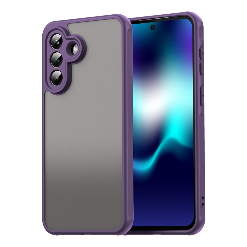 Zselés tok kemény hátlappal Samsung Galaxy A37 5G - lila