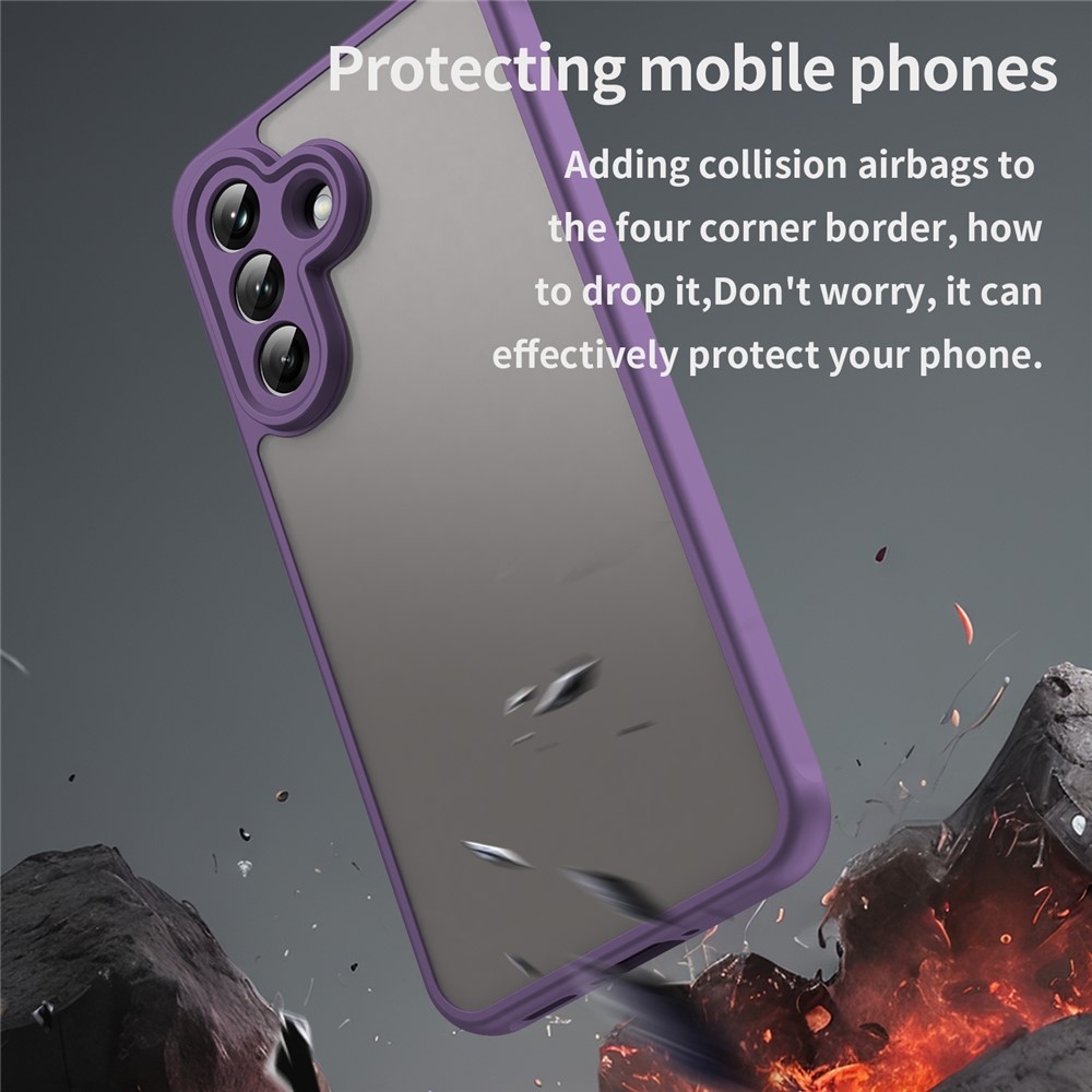 Zselés tok kemény hátlappal Samsung Galaxy A37 5G - lila