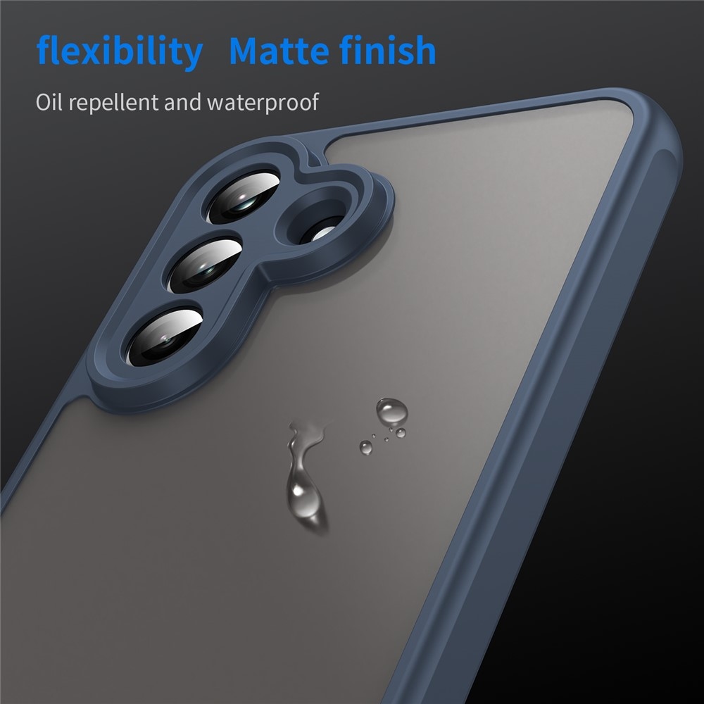 Zselés tok kemény hátlappal Samsung Galaxy A37 5G - kék