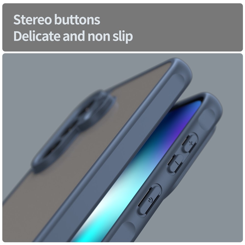 Zselés tok kemény hátlappal Samsung Galaxy A37 5G - kék