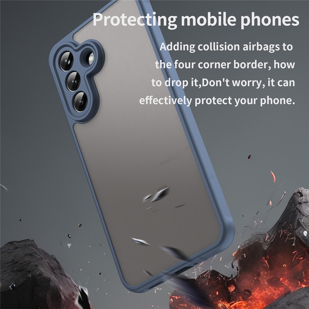 Zselés tok kemény hátlappal Samsung Galaxy A37 5G - kék