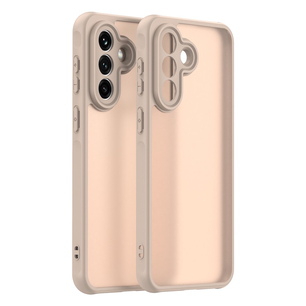 Gél tok kemény hátlappal Samsung Galaxy A37 5G - narancssárga színben