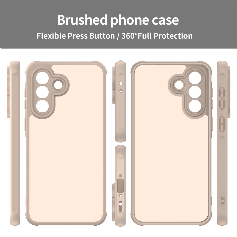 Gél tok kemény hátlappal Samsung Galaxy A37 5G - narancssárga színben