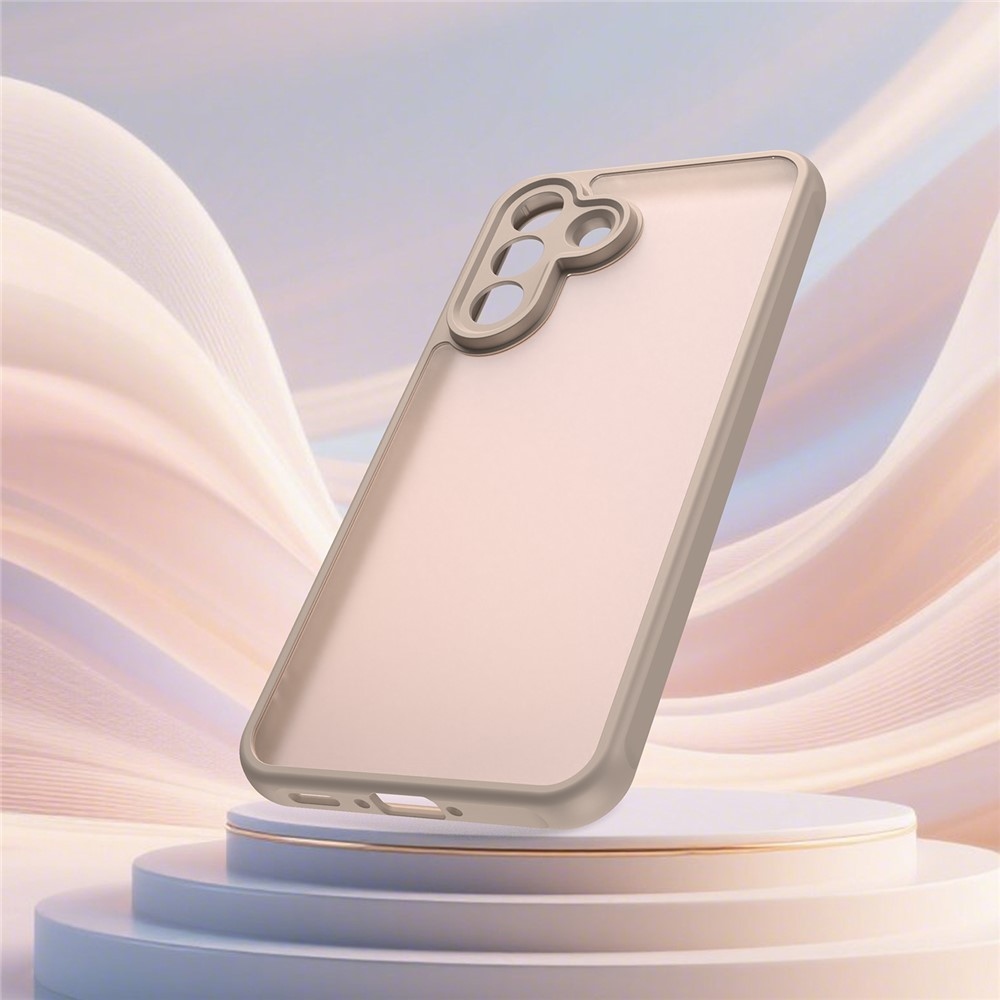 Gél tok kemény hátlappal Samsung Galaxy A37 5G - narancssárga színben