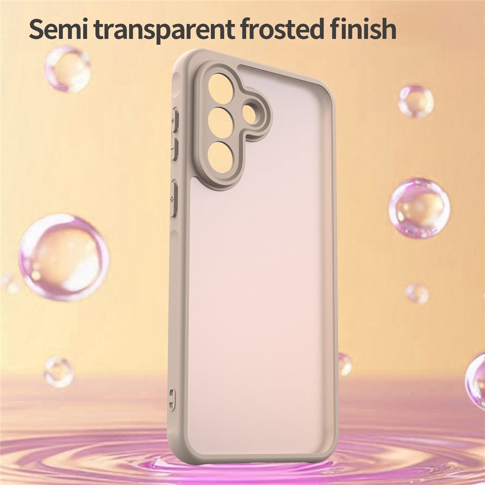 Gél tok kemény hátlappal Samsung Galaxy A37 5G - narancssárga színben