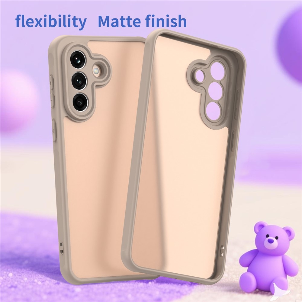 Gél tok kemény hátlappal Samsung Galaxy A37 5G - narancssárga színben