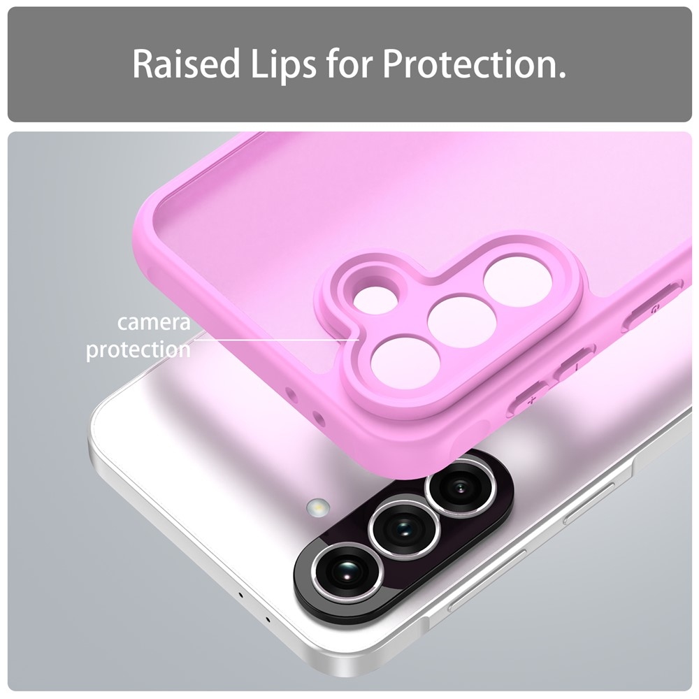 Gél tok kemény hátlappal Samsung Galaxy A37 5G - világos lila