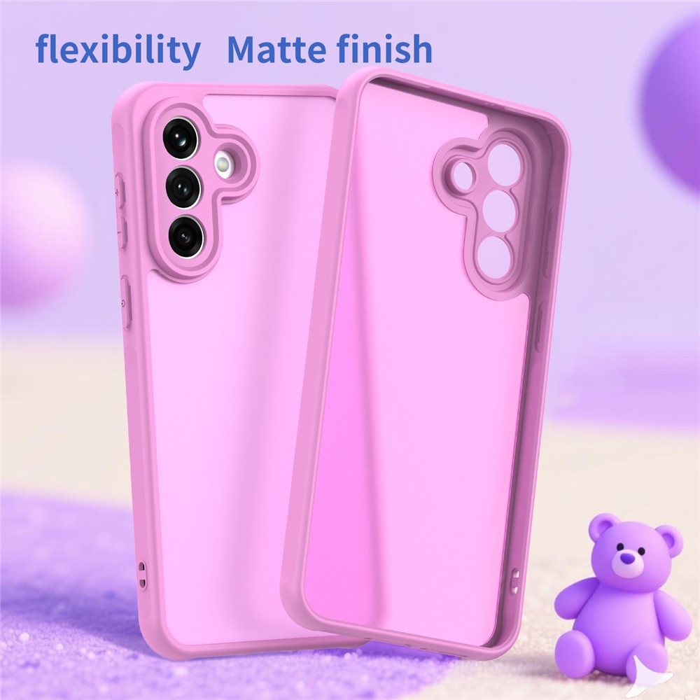 Gél tok kemény hátlappal Samsung Galaxy A37 5G - világos lila