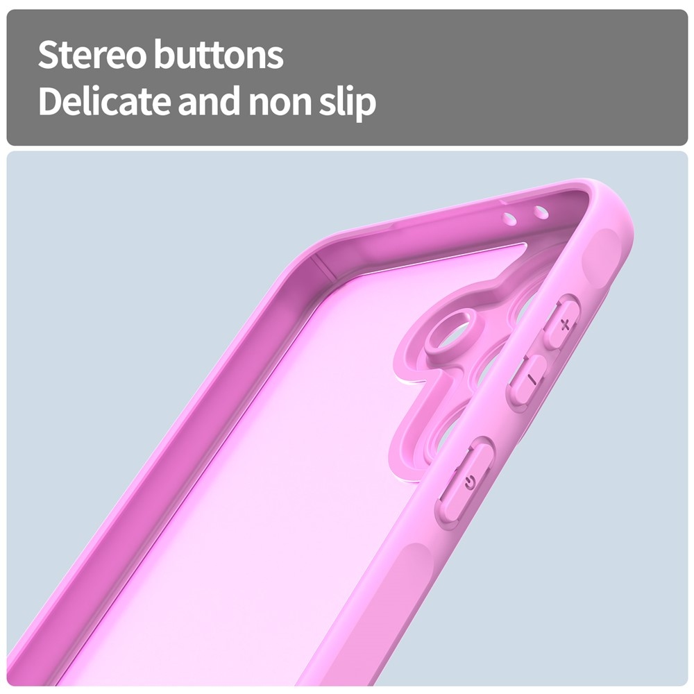 Gél tok kemény hátlappal Samsung Galaxy A37 5G - világos lila