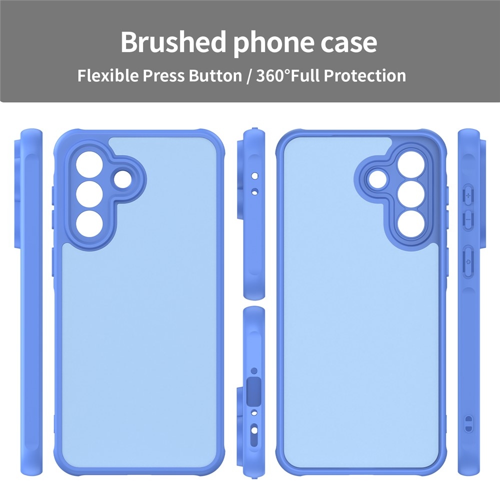 Gél tok kemény hátlappal Samsung Galaxy A37 5G - világoskék színben