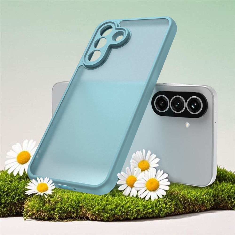 Zselés tok kemény hátlappal Samsung Galaxy A37 5G - világoszöld