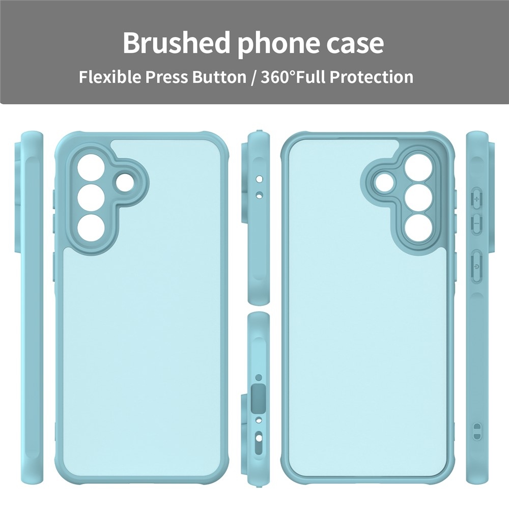 Zselés tok kemény hátlappal Samsung Galaxy A37 5G - világoszöld