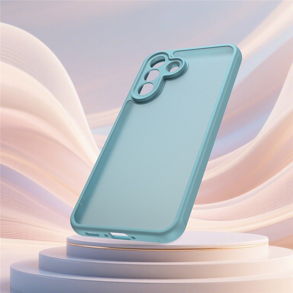 Zselés tok kemény hátlappal Samsung Galaxy A37 5G - világoszöld