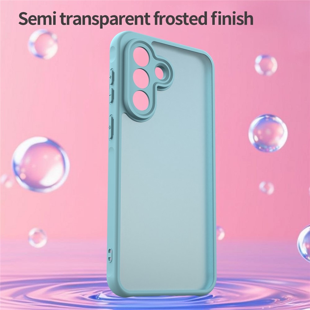 Zselés tok kemény hátlappal Samsung Galaxy A37 5G - világoszöld