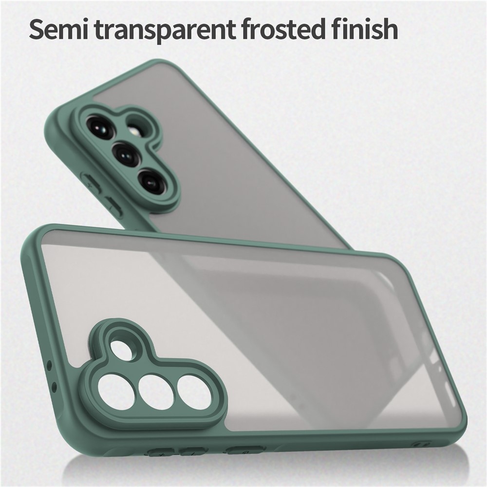 Zselés tok kemény hátlappal Samsung Galaxy A37 5G - zöld