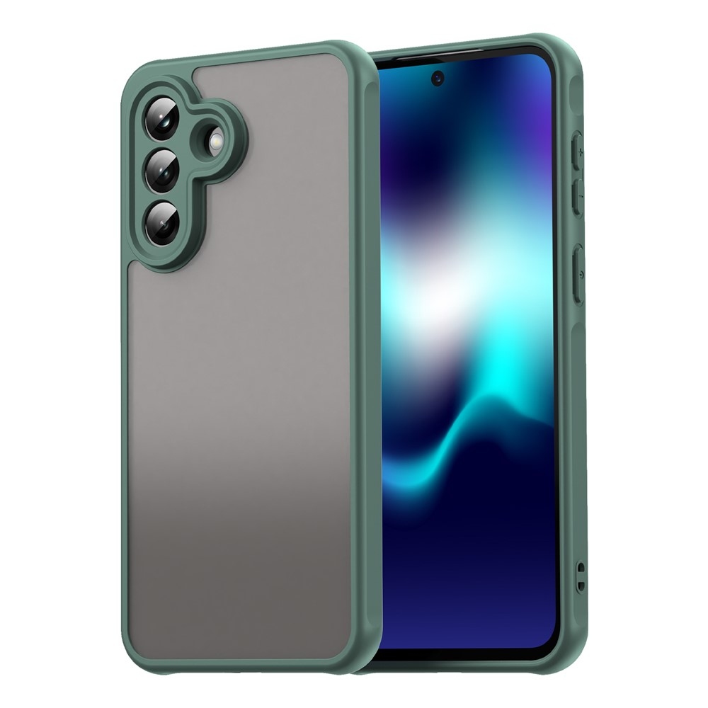 Zselés tok kemény hátlappal Samsung Galaxy A37 5G - zöld