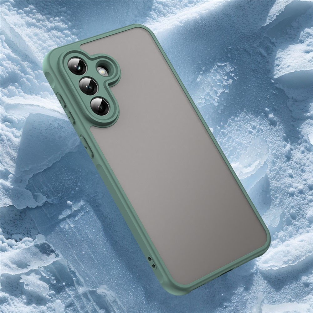 Zselés tok kemény hátlappal Samsung Galaxy A37 5G - zöld