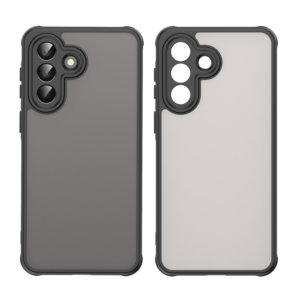 Zselés tok kemény hátlappal Samsung Galaxy A57 5G készülékhez - fekete