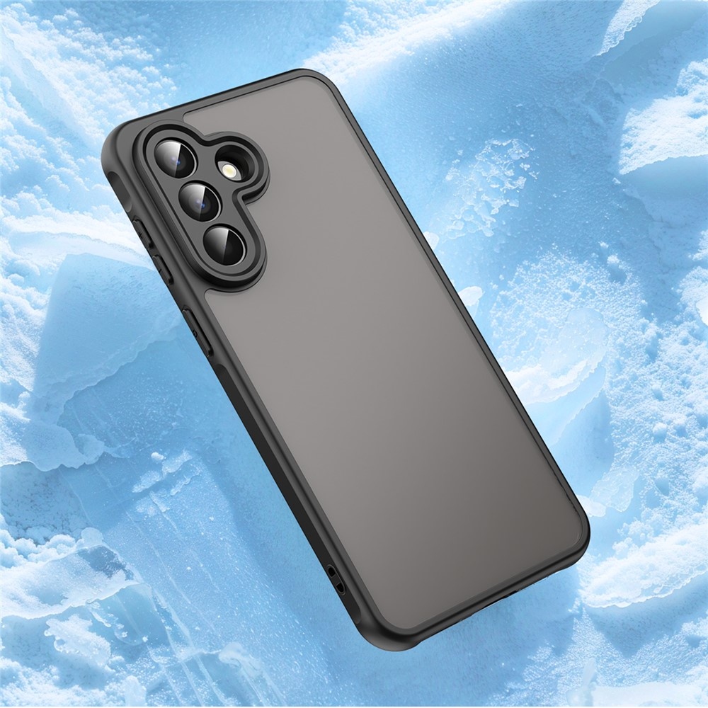 Zselés tok kemény hátlappal Samsung Galaxy A57 5G készülékhez - fekete