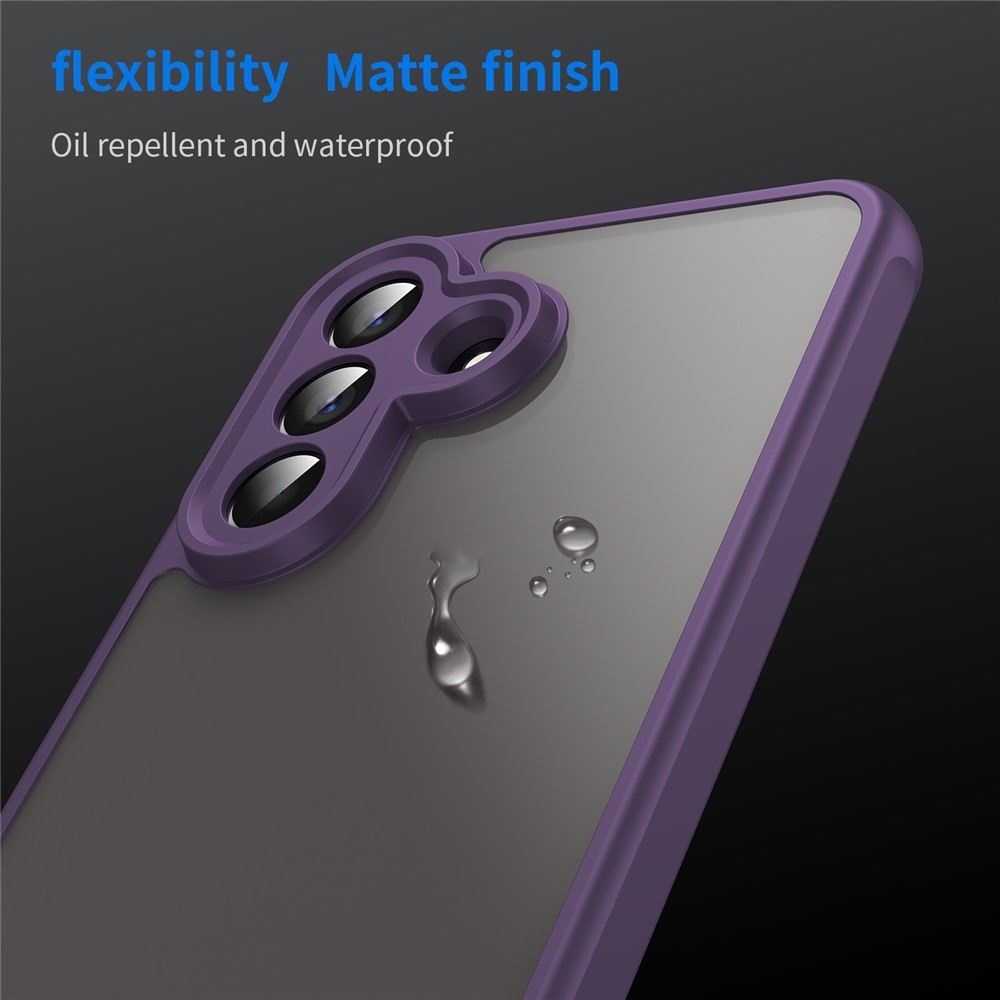 Zselés tok kemény hátlappal Samsung Galaxy A57 5G - lila