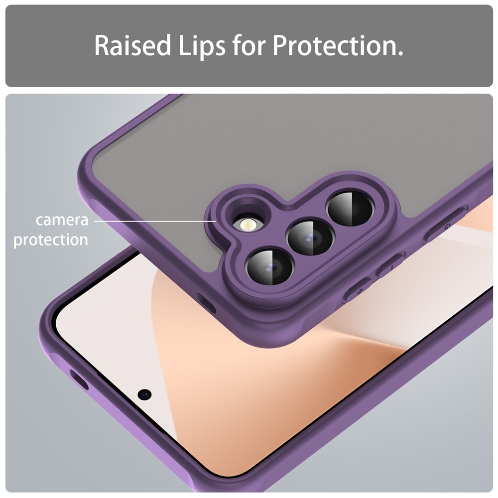 Zselés tok kemény hátlappal Samsung Galaxy A57 5G - lila